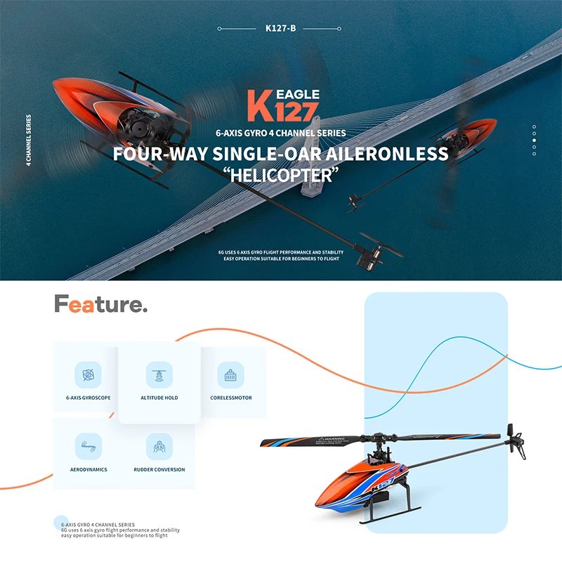 WLtoys K127 RC Helicopters 2.4 - Rc Helicopter Blade ulasan dan harga